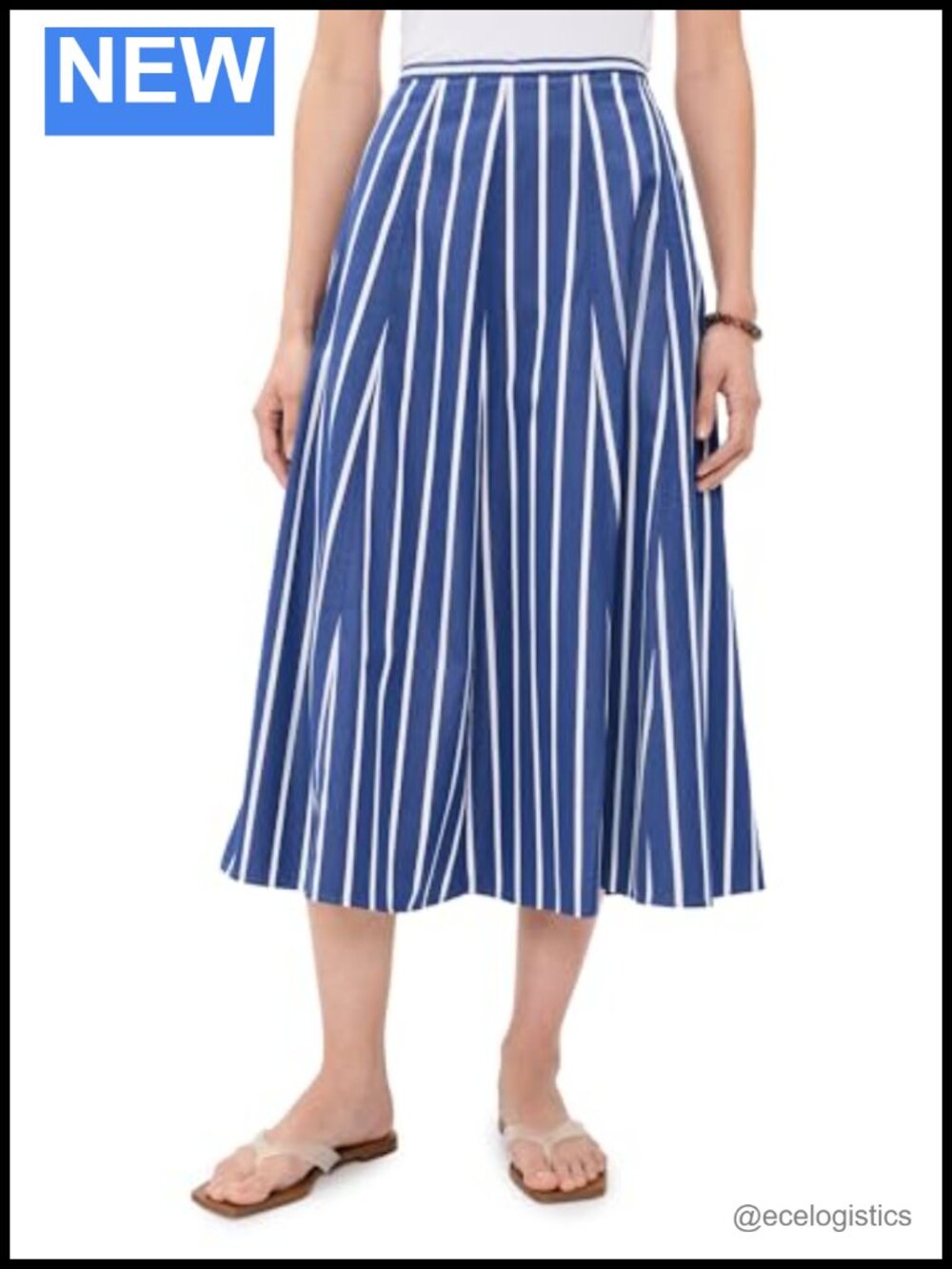 Madewell A-Line Midi Skirt Poplin Cotton High Rise Flared